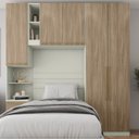 Ver imagem 2 de Guarda Roupa Modulado 3 Pecas 241x224 Cm Seletto Areia Jequitiba Henn