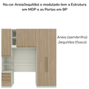 Ver imagem 6 de Guarda Roupa Modulado 3 Pecas 241x224 Cm Seletto Areia Jequitiba Henn