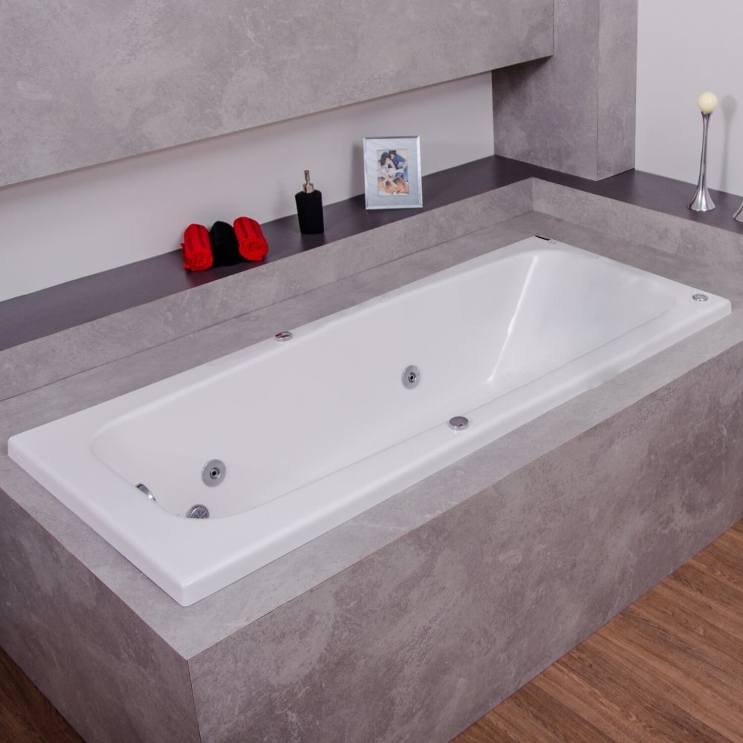 Banheira de Hidromassagem Classic Astra em Gel Coat Luxo com Aquecedor 150 Cm - Volume Ideal 120 Lit - 110V - 1