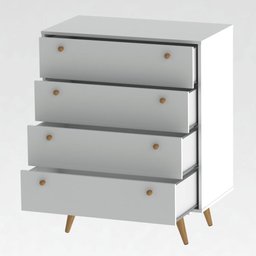 Cômoda Branca Retrô 35 - 3