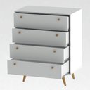 Ver imagem 3 de Cômoda Branca Retrô 35