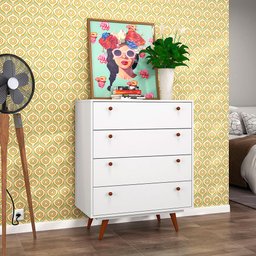 Cômoda Branca Retrô 35 - 1