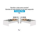 Ver imagem 6 de Cama Solteiro Ravena C/ 2 Gavetas Cinamomo/off White - Conquista