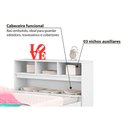 Ver imagem 4 de Cama Solteiro Ravena C/ 2 Gavetas Cinamomo/off White - Conquista