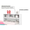 Cama Solteiro Ravena C/ 2 Gavetas Cinamomo/off White - Conquista - 4