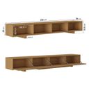 Ver imagem 6 de Rack com Painel Ripado para TV até 86 Polegadas 280cmx250cm Aruá CabeCasa MadeiraOriginals