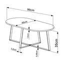 Ver imagem 3 de Mesa de Centro L90 X A35cm Preto