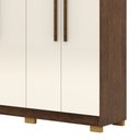 Ver imagem 7 de Guarda Roupa Casal Elegance 6 Portas Imbuia Champanhe Vila Rica