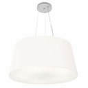 Ver imagem 1 de Lustre Pendente Cone Vivare Md-4063 Cúpula em Tecido 30/60x50cm - Bivolt Branco 127/220v