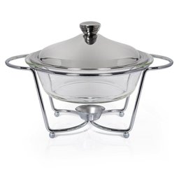 Rechaud Aço Inox Service Redondo Gourmet Mix - 1
