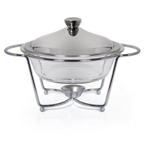 Rechaud Aço Inox Service Redondo Gourmet Mix