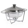Rechaud Aço Inox Service Redondo Gourmet Mix - 3