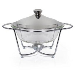 Rechaud Aço Inox Service Redondo Gourmet Mix - 2