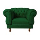 Ver imagem 1 de Kit 2 poltronas Chesterfield Capitonê Elisabeth Suede Verde Bandeira Decoração, Recepção, Salas de T