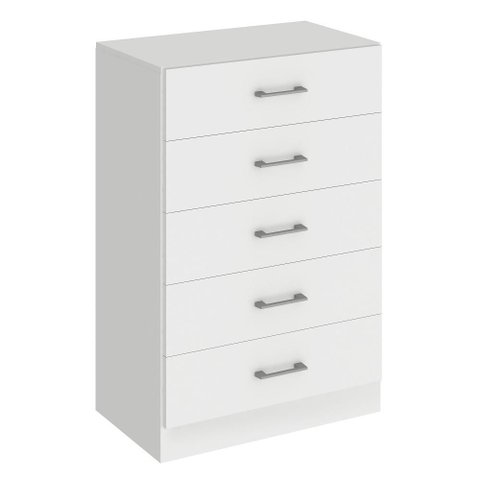 Cômoda Aruba 60cm 5 Gavetas Branco - Fellicci Móveis