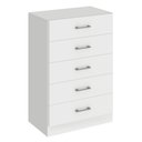 Ver imagem 1 de Cômoda Aruba 60cm 5 Gavetas Branco - Fellicci Móveis