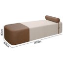 Ver imagem 6 de Puff Recamier Orgânico Diamante Casal 140cm Bouclê Facto - Sofa Store:bouclê Bege Marfim