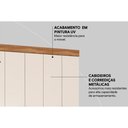 Ver imagem 3 de Guarda Roupa Solteiro 6 Portas e 2 Gavetas Verso Branco - Demóbile