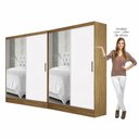 Ver imagem 3 de Closet Casal Duplo Belém 4 Portas Plus 4 Gavetas Carioca Móveis