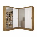 Ver imagem 2 de Closet Casal Duplo Belém 4 Portas Plus 4 Gavetas Carioca Móveis
