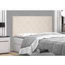 Ver imagem 2 de Cabeceira Painel Tânia Para Cama Box King 195 cm Suede Bege - D’Rossi