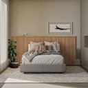 Ver imagem 1 de Cabeceira Casal Queen Laranjeiras 240cm Cor Carvalho Linea Brasil