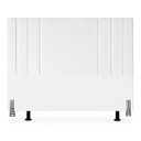 Ver imagem 1 de Cabeceira King 195 Cm Clássica Cama Box Moderna Corino Frame:branco