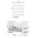 Ver imagem 3 de Quarto de Bebê Completo Labirinto 4 Gavetas Branco - Henn