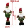 Trio Bonecos Natalino Pernas Ajustáveis Noel Neve Rena 45cm - 6