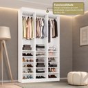 Ver imagem 4 de Guarda-Roupa 3 Módulos Roupeiro Closet Sapateira sem Porta Porta Versatille Yescasa