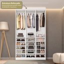 Ver imagem 5 de Guarda-Roupa 3 Módulos Roupeiro Closet Sapateira sem Porta Porta Versatille Yescasa