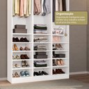 Ver imagem 6 de Guarda-Roupa 3 Módulos Roupeiro Closet Sapateira sem Porta Porta Versatille Yescasa