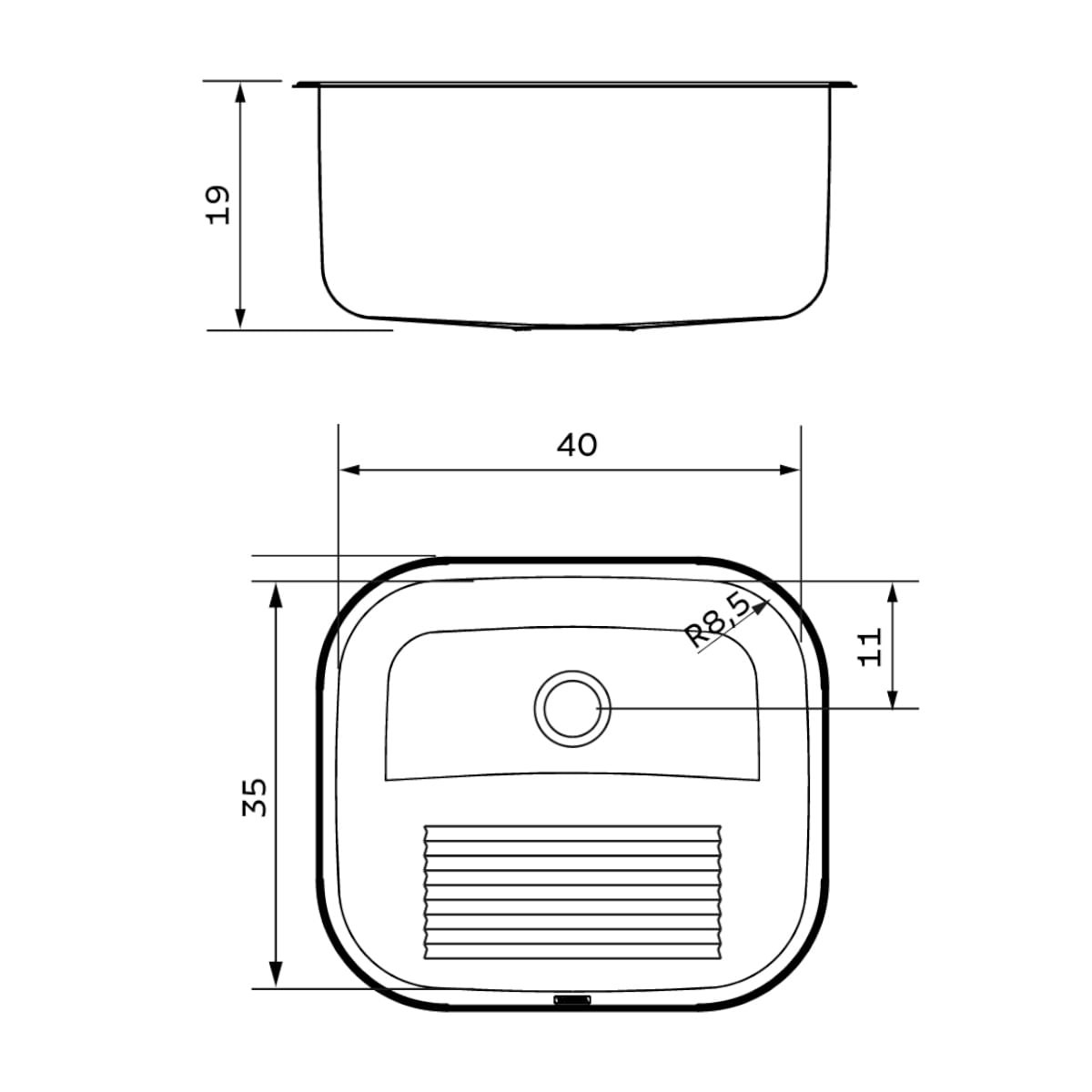 Tanque Tramontina Hera Compact 19 Litros em Aço Inox Acetinado 40x35 Cm - 3