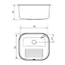 Ver imagem 3 de Tanque Tramontina Hera Compact 19 Litros em Aço Inox Acetinado 40x35 Cm