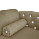 Ver imagem 4 de Caminha Pet Luxo Divâ Strass Tecido Veludo Divini Decor:capuccino
