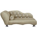 Ver imagem 2 de Caminha Pet Luxo Divâ Strass Tecido Veludo Divini Decor:capuccino