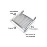 Grelha Uruguaia Inox Parrilla Churrasco 55x45 - 2