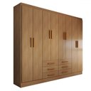 Ver imagem 1 de Guarda-roupa Casal Hilton 8 Portas 6 Gavetas Cinamomo - Panorama Móveis