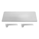 Ver imagem 4 de Kit 3 Bandejas Prateleiras 30x73 Ponta para Gôndolas New Plus Sem Porta Etiquetas - SA Gôndolas
