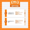Ver imagem 2 de Kit 3 Bandejas Prateleiras 30x73 Ponta para Gôndolas New Plus Sem Porta Etiquetas - SA Gôndolas