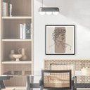 Ver imagem 1 de Quadro Rei Davi para Sala 60x60 - Estilo Minimalista