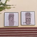 Ver imagem 4 de Quadro Rei Davi para Sala 60x60 - Estilo Minimalista
