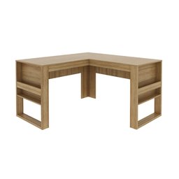 Mesa para Escritório 136cm em L com Detalhe Ripado ME4145 - 5