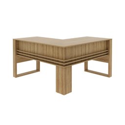 Mesa para Escritório 136cm em L com Detalhe Ripado ME4145 - 4