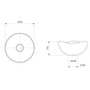 Ver imagem 4 de Kit 2 Cubas de Apoio 37,5x37,5cm Ruy Ohtake Roca Marrom/Café