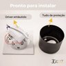 Kit 16 Balizador Led Escada Parede Externo Ip65 2w Quente - Preto - 2