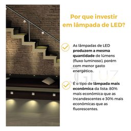 Kit 16 Balizador Led Escada Parede Externo Ip65 2w Quente - Preto - 5