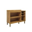 Ver imagem 3 de Balcão de Cozinha 120 cm Trebbiano 3 Portas 2 Gavetas 100% MDF Amêndoa/Platina - Rio Doce