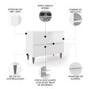Ver imagem 3 de Balcão de Cozinha com Pia Inox 100cm Pérola Z34 Branco - Mpozenato
