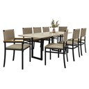 Ver imagem 5 de Conjunto Sala de Jantar 8 Lugares Retangular 200x90cm Tampo MDF Mesa Itália com Cadeiras Madri